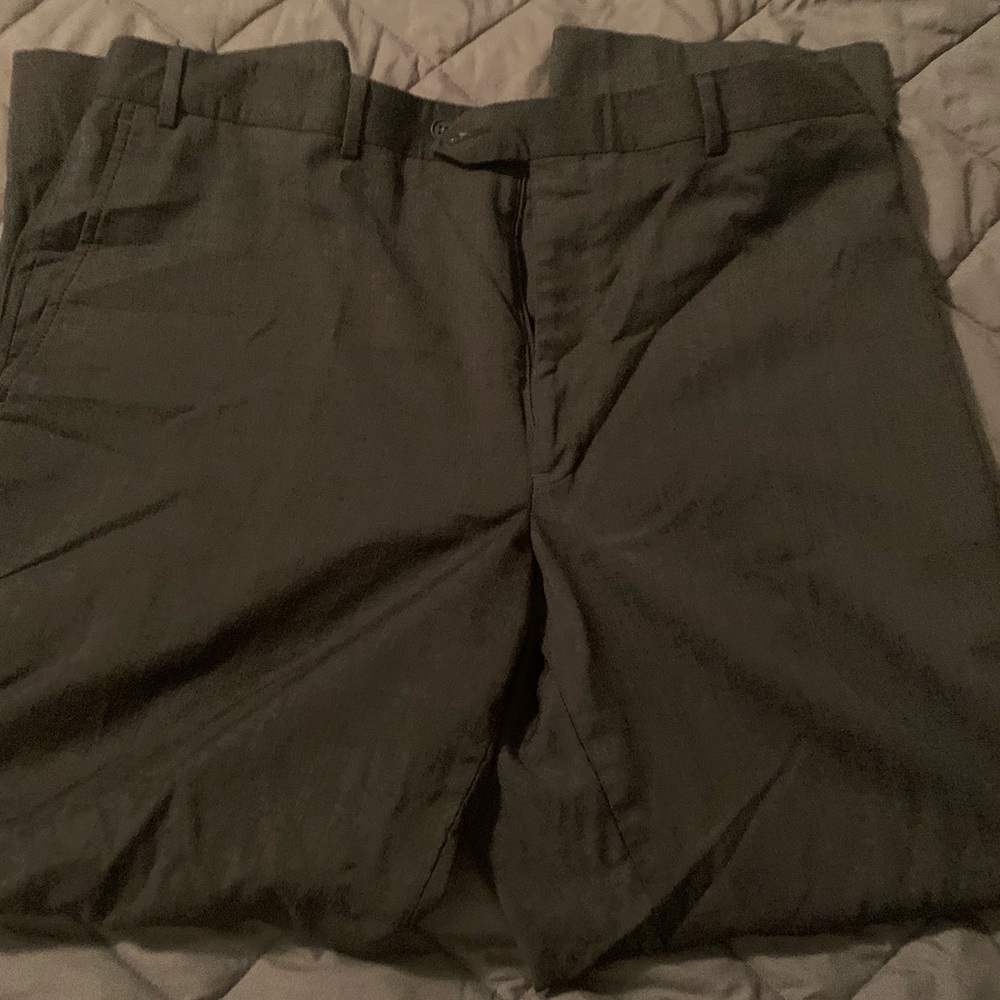 Kirkland men’s wool dress flat front pant 38 x 30